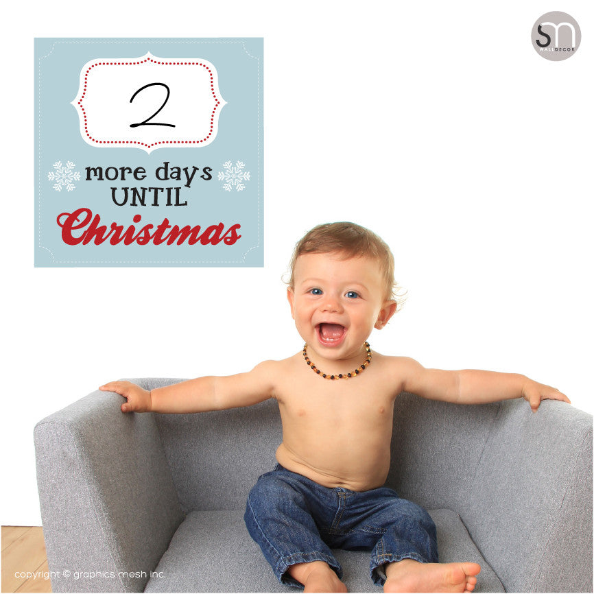 Copy of MORE DAYS UNTIL CHRISTMAS IN BLUE - Dry Erase baby poster