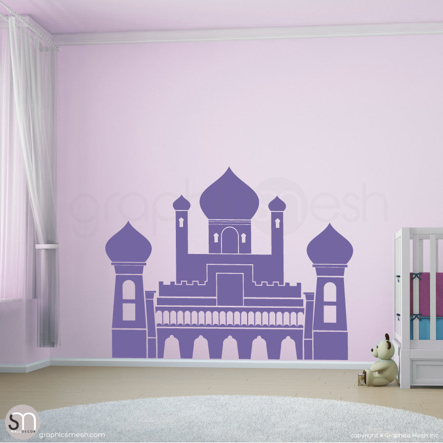 PERSIAN PALACE - Castle wall decal lavender