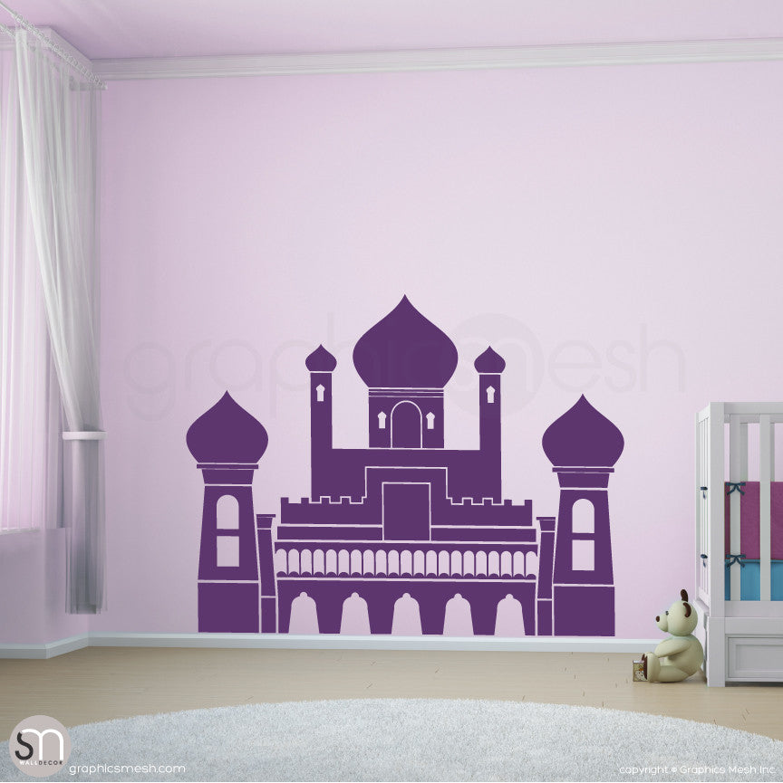PERSIAN PALACE - Castle wall decal violet