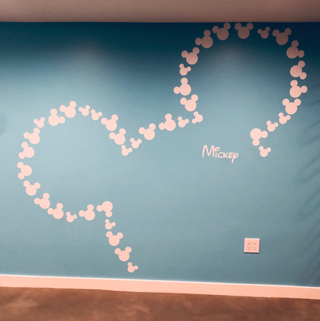 Installation Tutorial: Mickey Mouse inspired ears wall decals