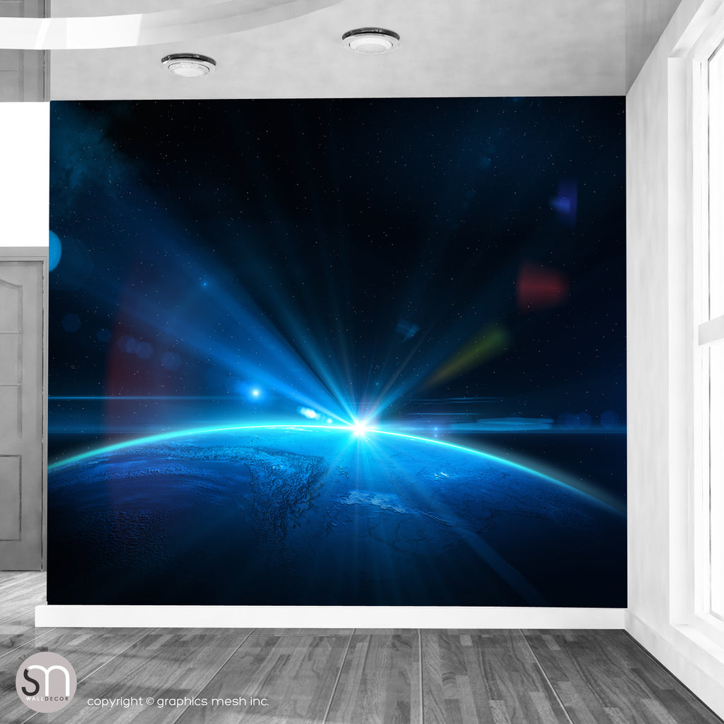 EARTH FROM SPACE - Wall Mural living room