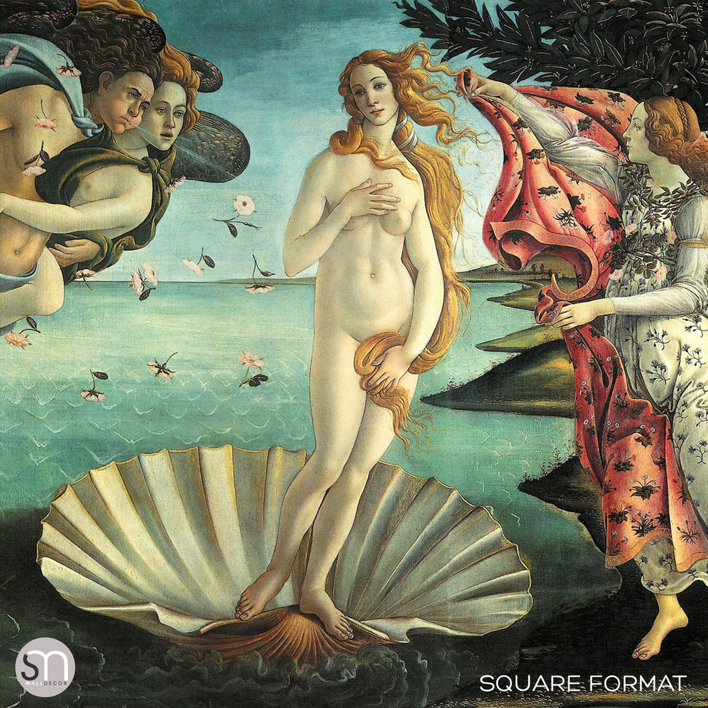 BIRTH OF VENUS by Botticelli - Wall Mural square
