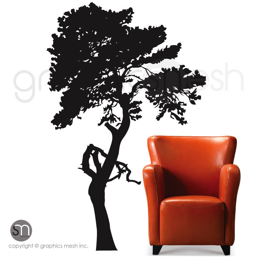 CLASSIC TREE - Wall decals Black matte removable vinyl