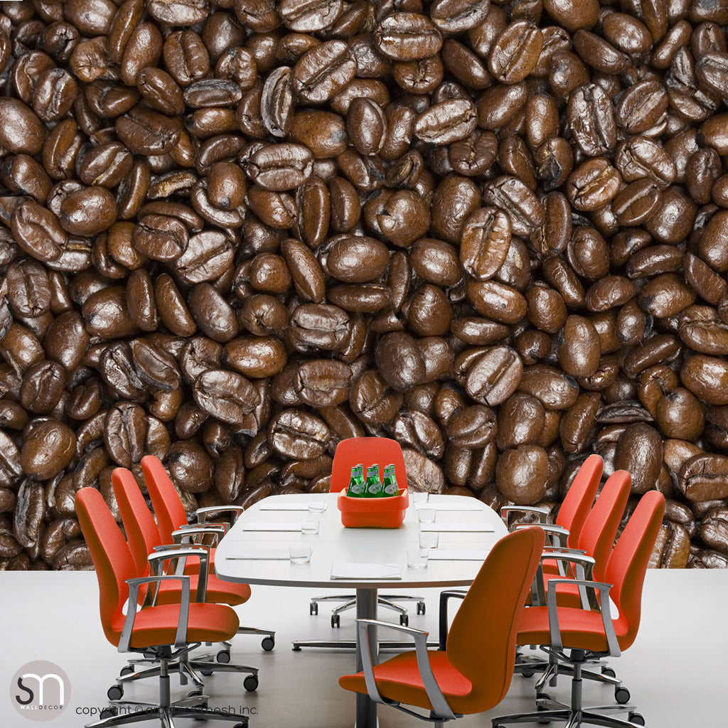 COFFEE BEANS CLOSEUP - Wall Mural