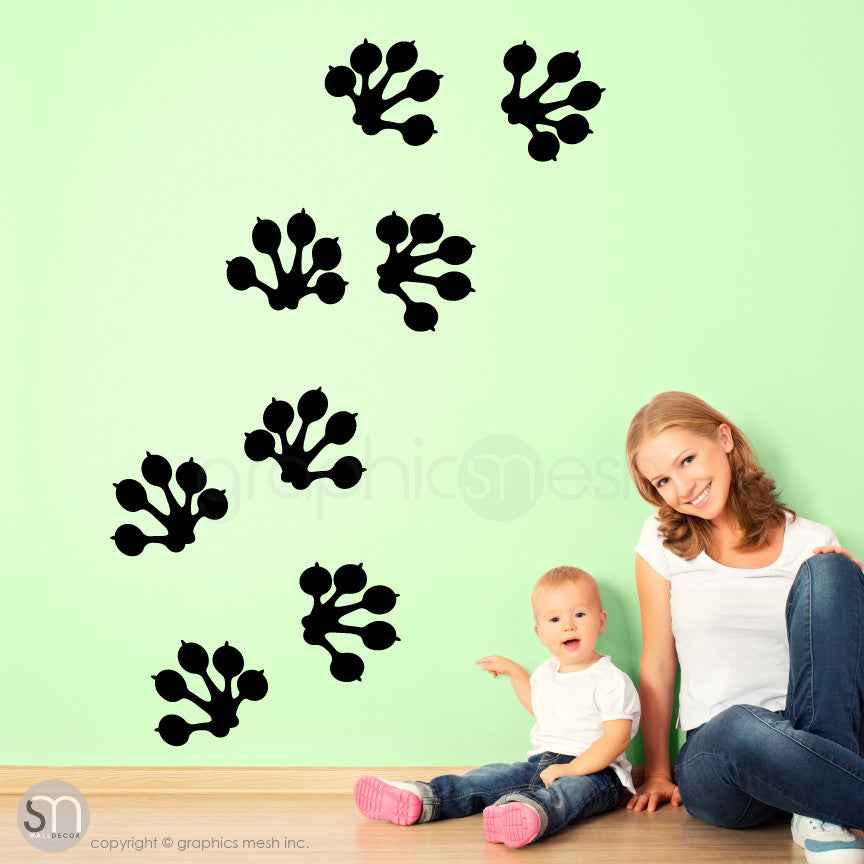 GECKO PAW PRINTS - wall decals