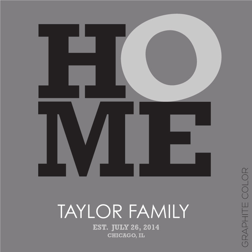 HOME PERSONALIZED - WALL ART graphite color