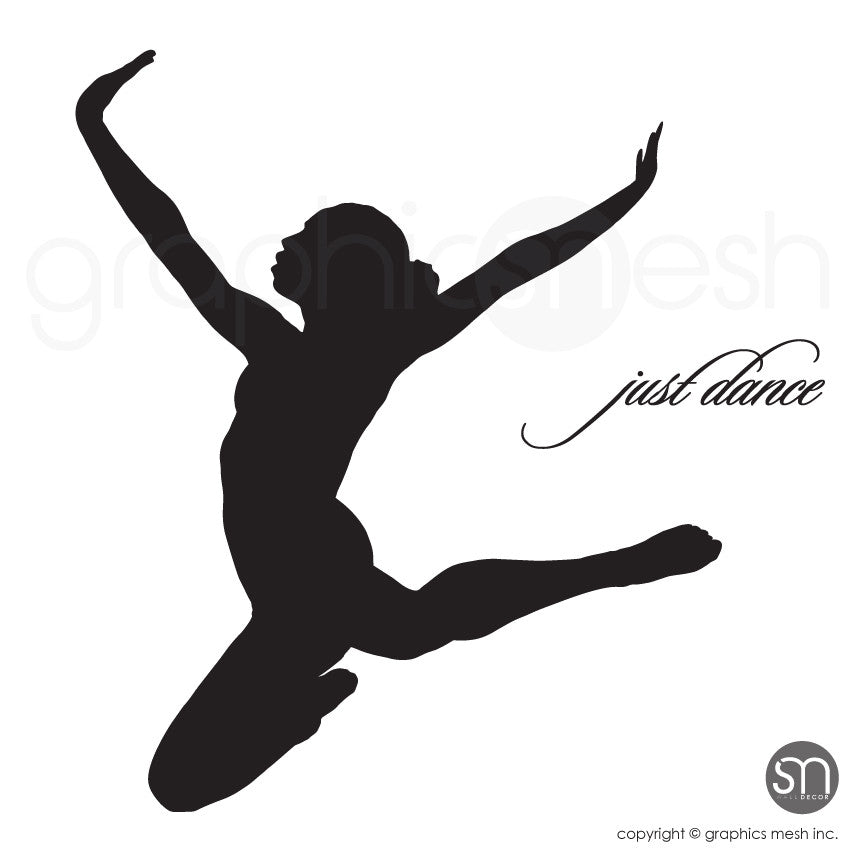 Just Dance Dancer silhouette wall decals