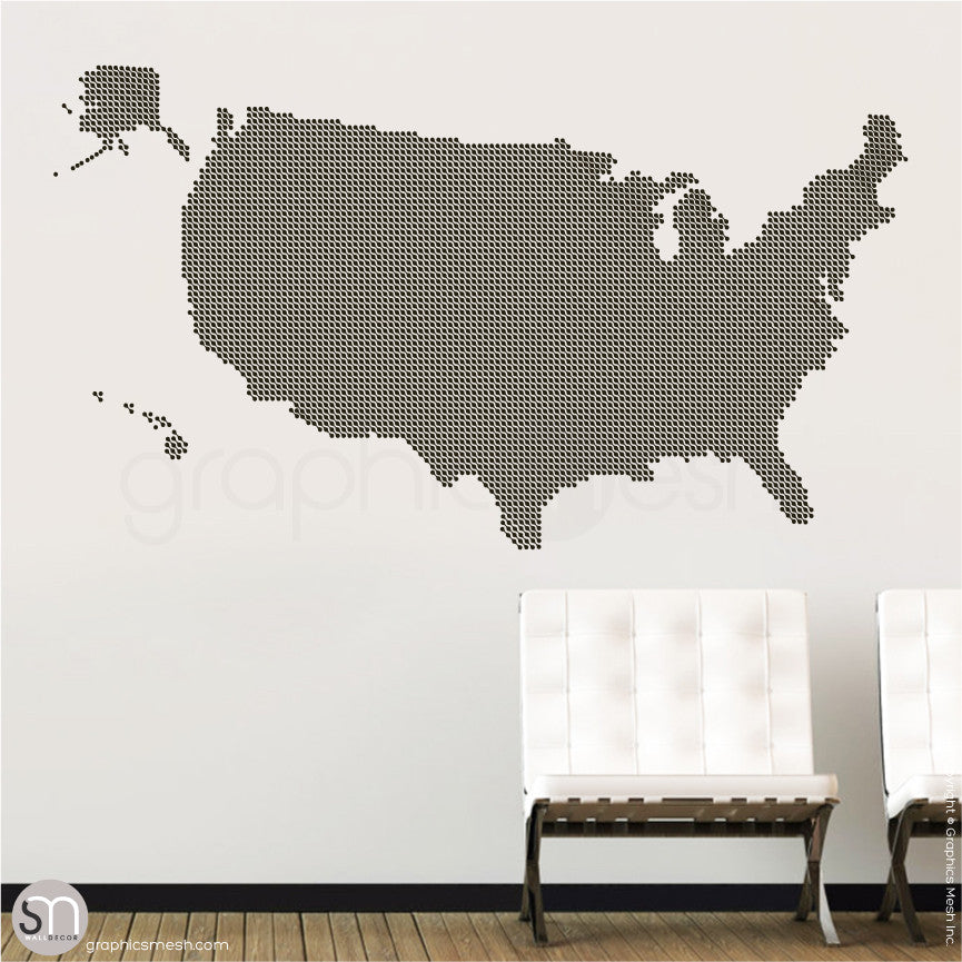 Connected dots United States Map