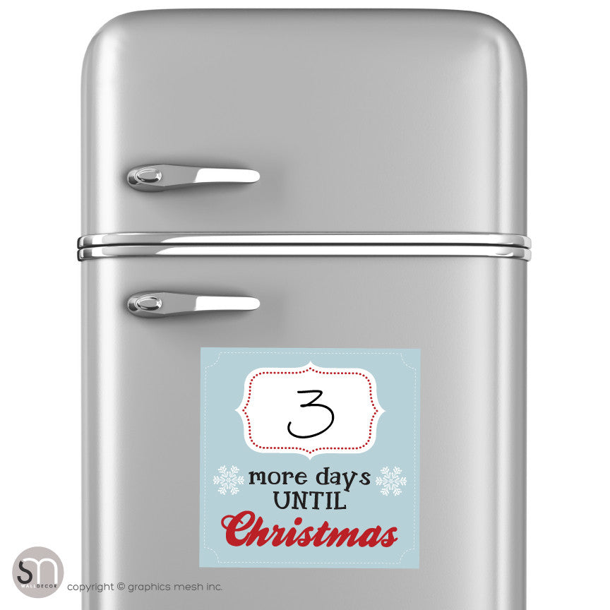 Copy of MORE DAYS UNTIL CHRISTMAS IN BLUE - Dry Erase fridge