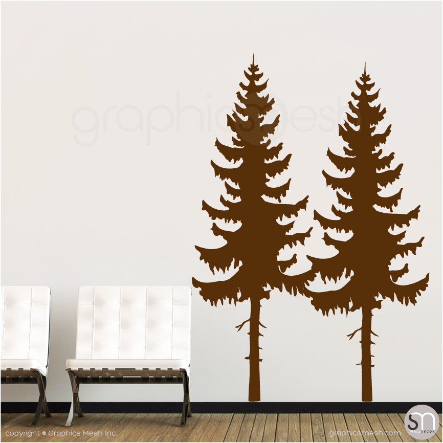 PINE TREES SET - Wall Decals