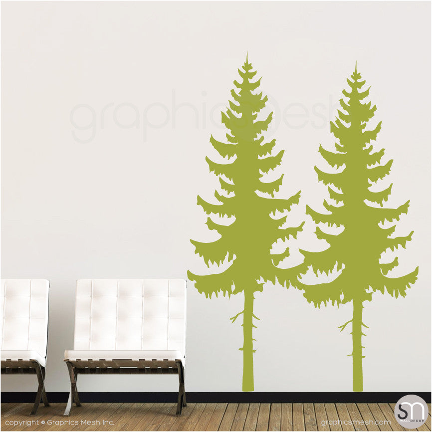 PINE TREES SET - Wall Decals