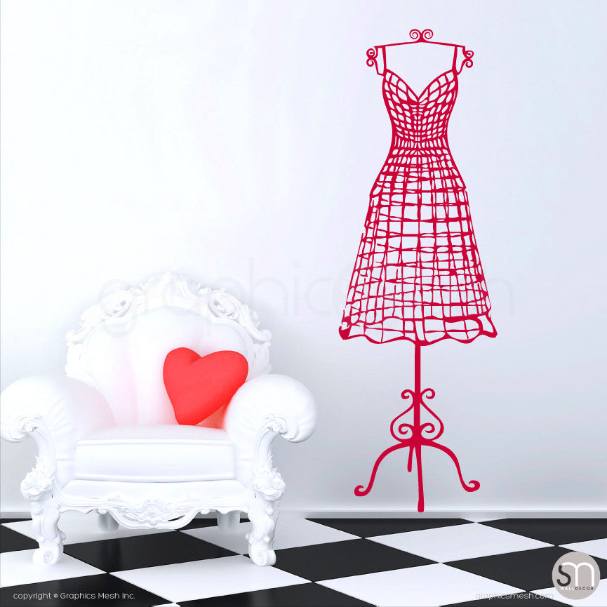 WIRE DRESS FORM decorative mannequin