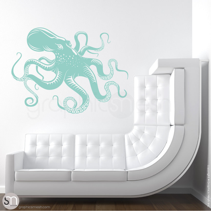 OCTOPUS - wall decals mint