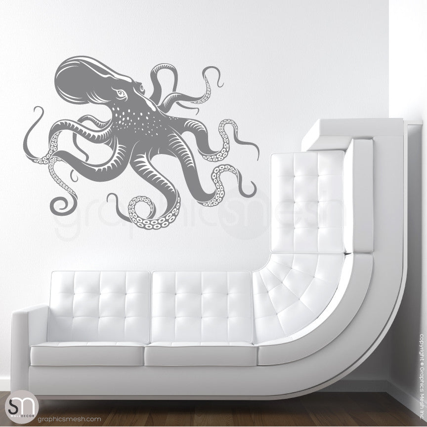 OCTOPUS - wall decals slate